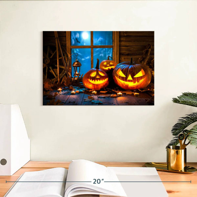 Halloween Jack O Lanterns, H 8 po x l 12 po