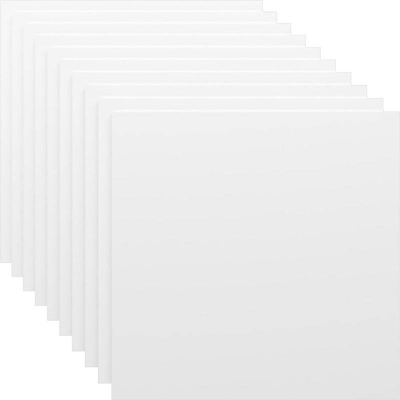 PVC Hobby Boards, 7.75" H  x 7.75" W  x 0.38" D