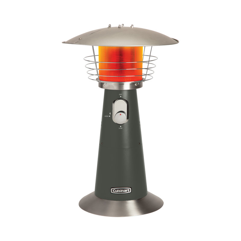 Dark Gray Portable Tabletop Propane Patio Heater
