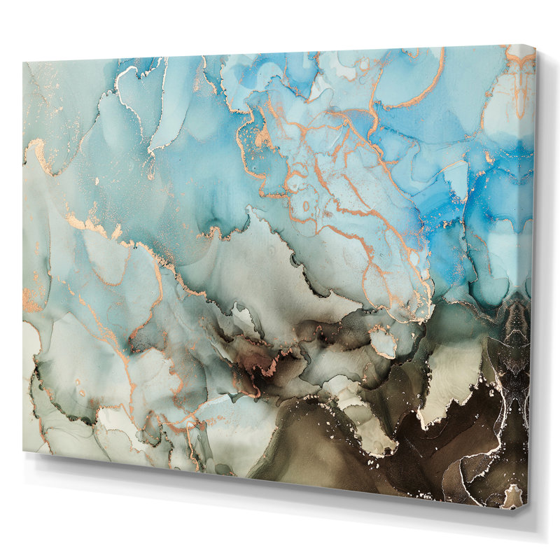 «Blue and Black Tender», reproduction d'art sur toile, Toile tendue, H 12 po x l 20 po x P 1 po