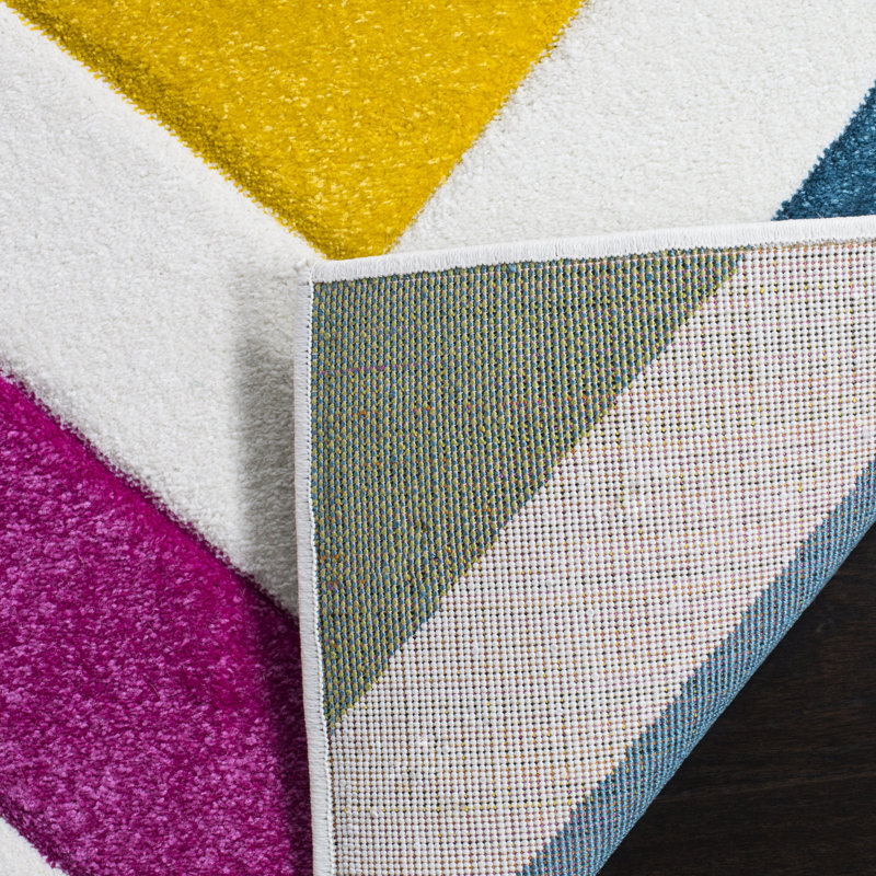 Severs Performance Geometric Rug, Square 6'7"