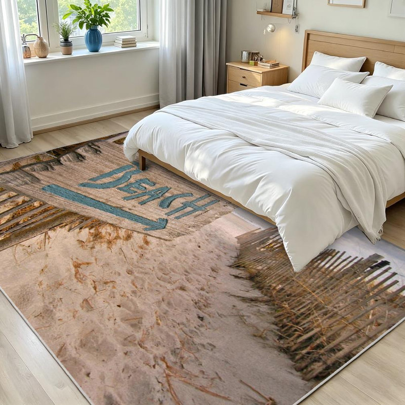 Tapis de plage transparent Clear Beach, Rectangle 71 po x 98 po