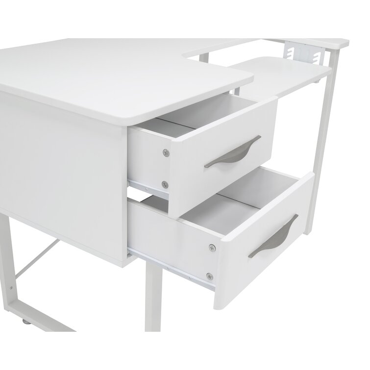 Sew Ready Multipurpose, Folding Sewing Table, Desk, 47.5 inches W x 28  inches D x 30 inches H, Silver/White : : Home