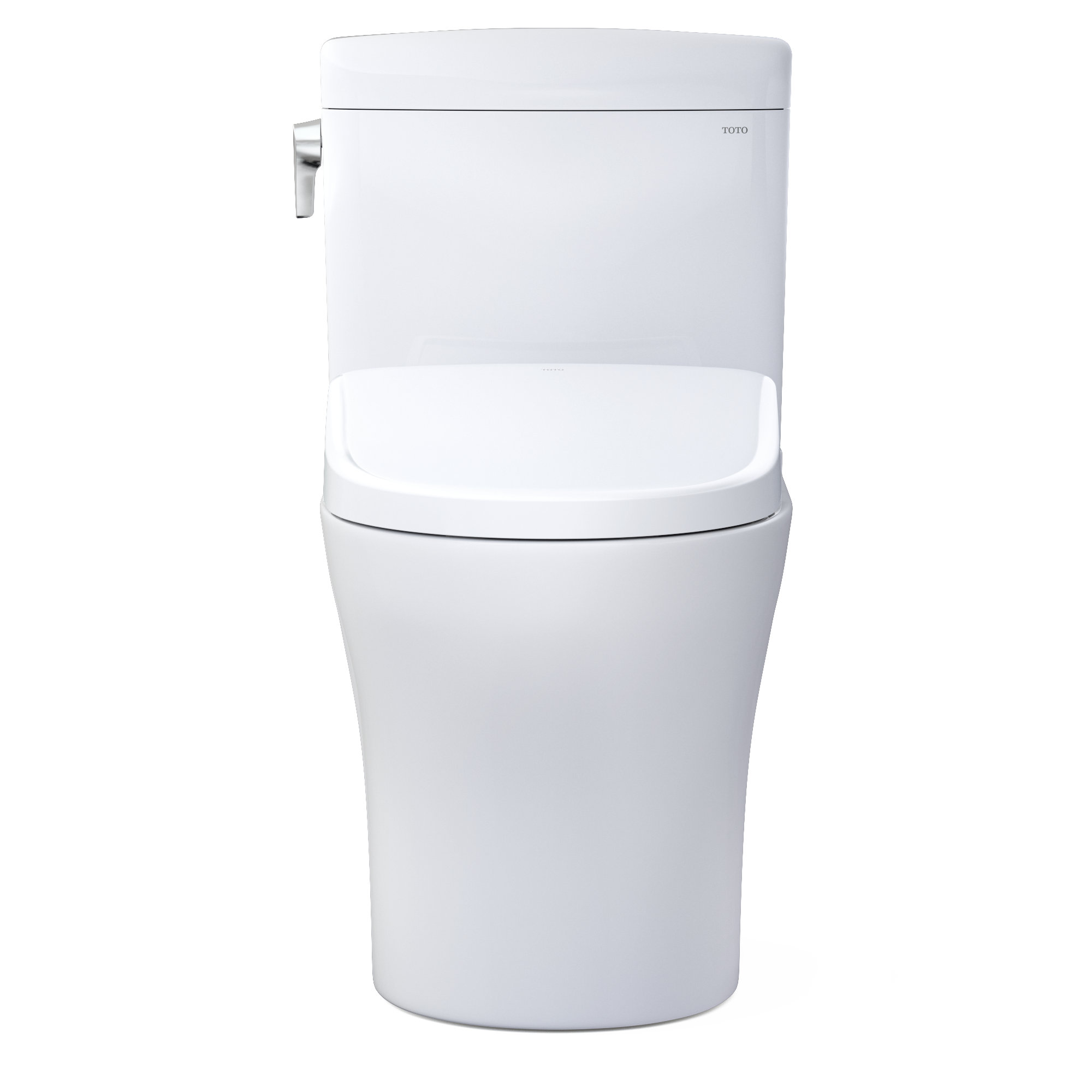 TOTO Aquia IV Cube 1.28 GPF Elongated Floor Mounted Two-Piece Toilet ...