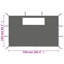 Texhoma Dakota Fields Grey Fabric Side Wall for Gazebo