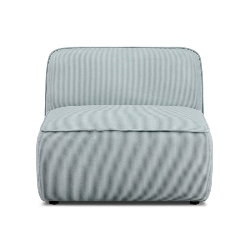 Guildford Costin Performance Corduroy Velvet Armless Chair, Velours écume de mer