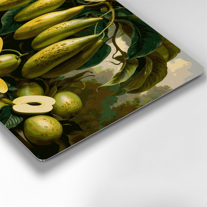 Art mural en métal «Fruit Pawpaw», H 12 po x l 18 po