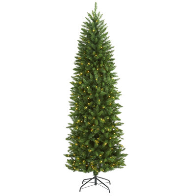 Lighted Artificial Pine Christmas Tree