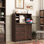 Armoire de bureau, avec tiroir de rangement et tablettes, bureau pliable, idéal pour la maison, le bureau, le dortoir, les petits espaces