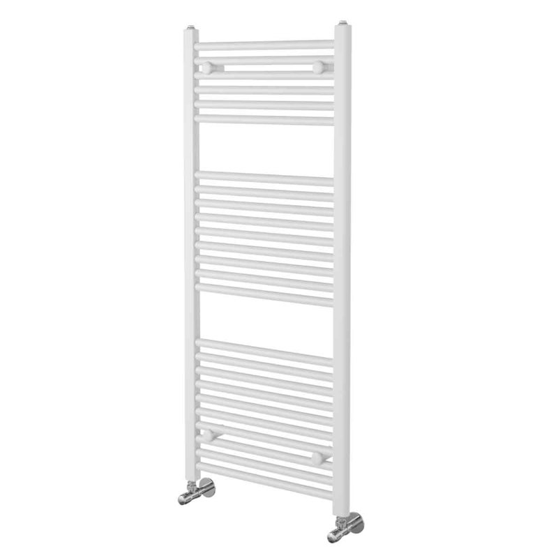 Straight Towel Rail Heated Towel Rails, 1200mm H x 500mm W x 30mm D, White