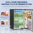 4.5 Cu Ft Mini Fridge with Freezer, Wheels, Refrigerator-108508124