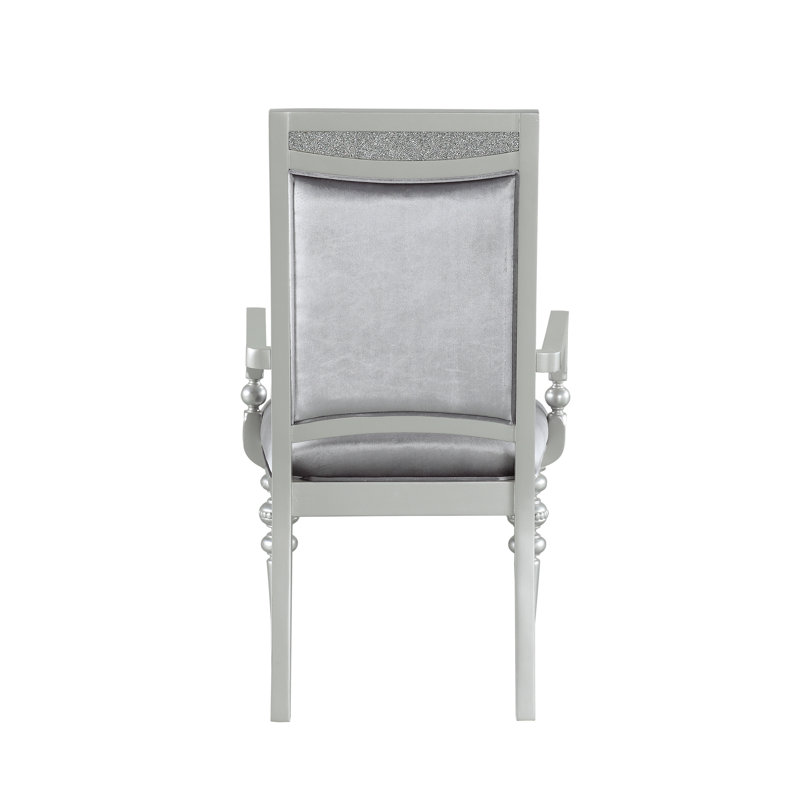 Chaise avec accoudoirs en tissu (ensemble de 2)