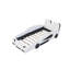 Lit plateforme simple en forme de voiture avec roulettes sans sommier