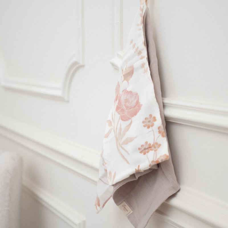 Violet 5-Piece Cotton Baby Washcloth Set