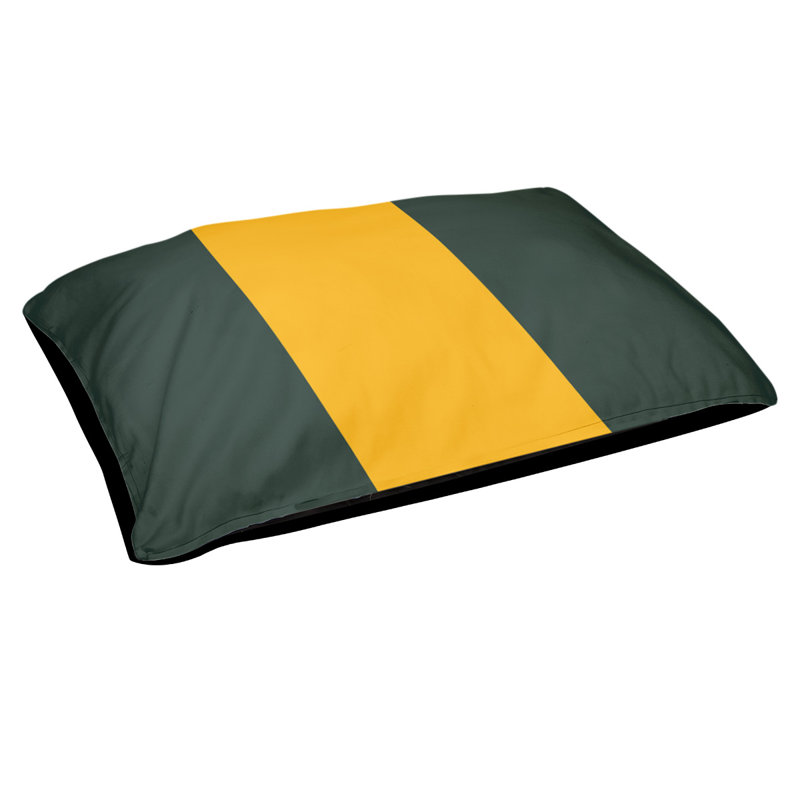 Coussin Cleveland, Petit (l 28 po x P 18 po x H 6 po), Vert/jaune