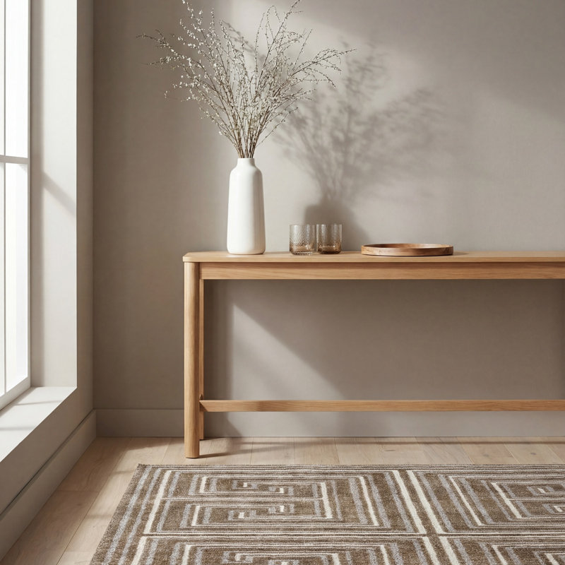 Tapis tissé à la machine Eliya, Rectangle 6 pi 7 po x 9 pi
