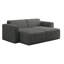 Berlare 2 - Piece Upholstered Corduroy Modular Sectional Sofa – Fully Compressed, No Assembly Required-2074165481