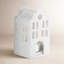 Porcelain Village House - Toit à pignon en forme de maison de ville - 4,3 po