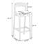 Upholstered Counter Stool with Solid Wood Frame-1535108292-1535108297