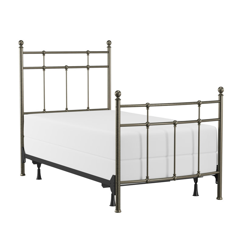 Eccleshall Metal Bed, Twin, Antique Bronze