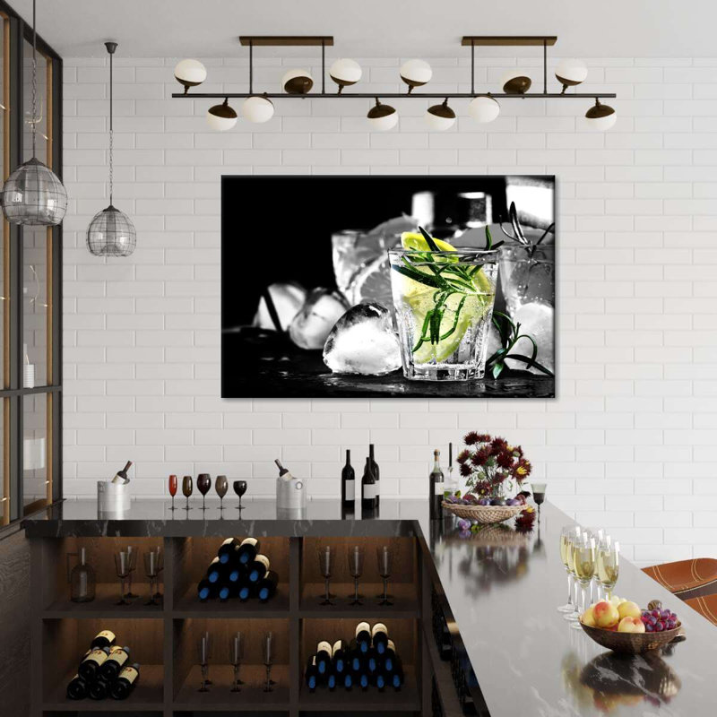 Rosemary Cocktail - impression sur toile tendue, H 8 po x l 12 po x P 1 po