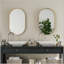 Armoire de salle de bain polyvalente avec cadre en métal avec miroir et tablettes réglables pour le rangement-381697309