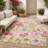 Runa Washable Floral Indoor / Outdoor Rug-780380882
