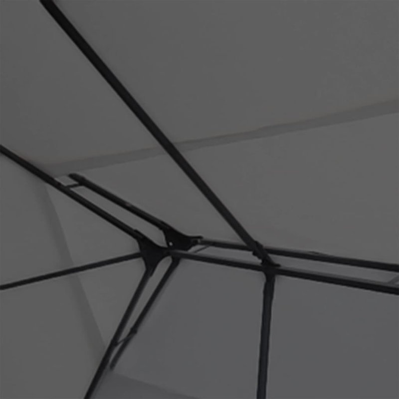 13.1 Ft. W x 9.8 Ft. D Steel Grill Gazebo, Anthracite