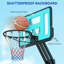 Panier de basketball et base de basketball avec base lestée, noir