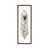 Toile avec cadre en bois brun classique est en rupture de stock