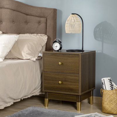 Presque 45cm W Manufactured Wood Bedside Table
