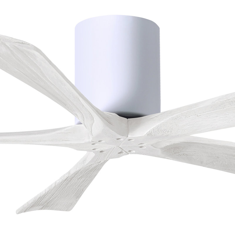 Ventilateur à pales encastré 5 pales Irene, 52", Blanc brillant, Blanc mat