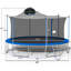Trampoline 16 pieds pour adultes et enfants avec panier de basketball
