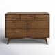 Palma 7 Drawer 53" W Double Dresser