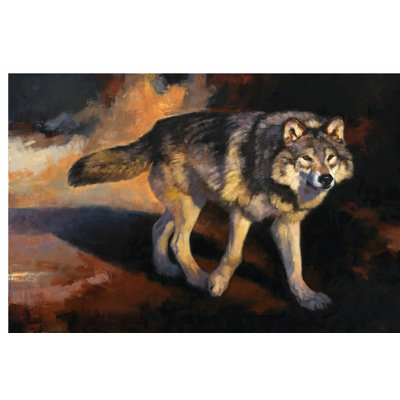 The Wolf Road 1 Piece Wrapped Canvas Wall Art