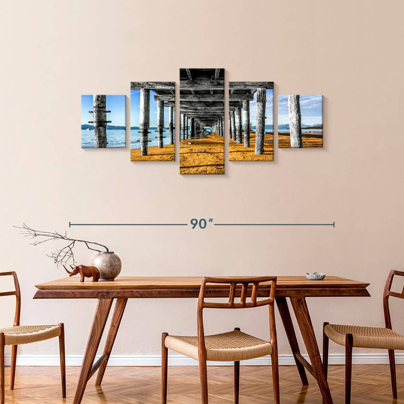 Under Lake Tahoe Dock, 36" H x 80" W