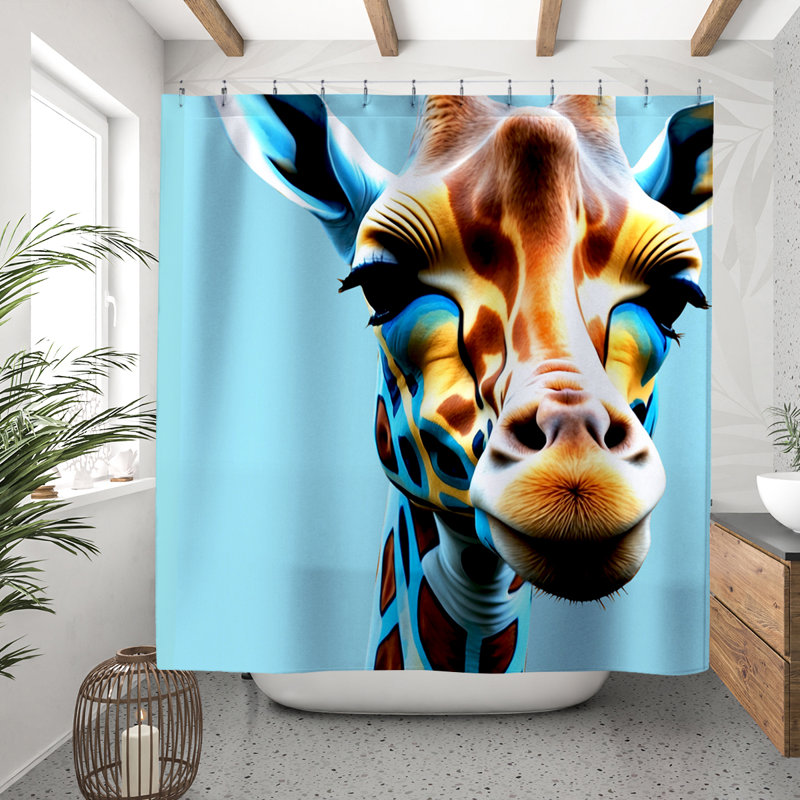 Rideau de douche Angus, Turquoise