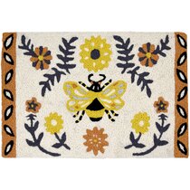 Bumble bee Bath & Kitchen Mat Honey Bees Daisy Flowers Hive Rug - Bath Mats  & Rugs - Los Angeles, California, Facebook Marketplace