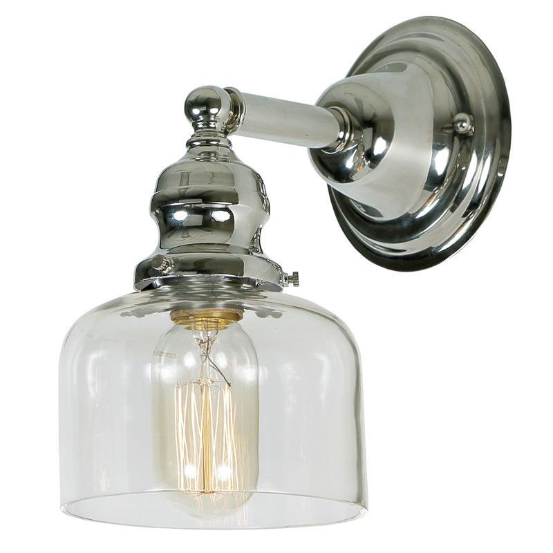 Shumway Armed Sconce, Polished Nickel