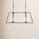 2 - Light Dimmable Kitchen Island Geometric Chandelier