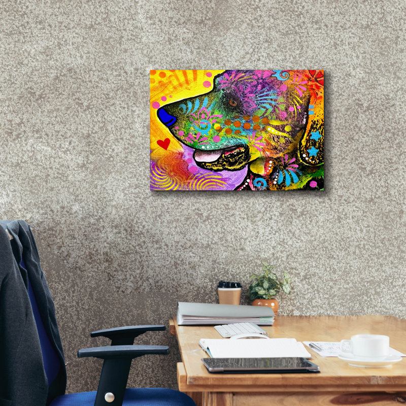 «I Can See For Miles» par Dean Russo, art mural sur toile, H 18 po x l 26 po x P 0,75 po