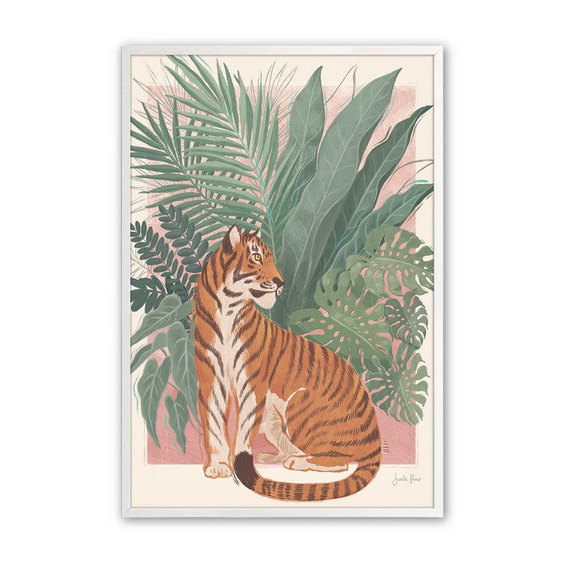 «Jungle Majesty», Blanc opaque, H 37 po x l 25 po