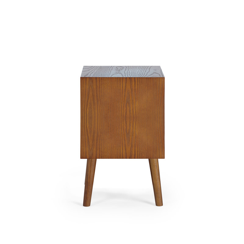 Barchov 46cm W Solid Wood Bedside Table