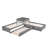 116.3"W L-Shaped Platform Bed With Trundle And Drawers Linked With Built-In Desk, Twin, Espresso-850859371