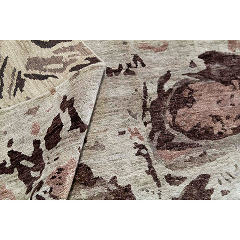 Rayon Abstract Area Rug