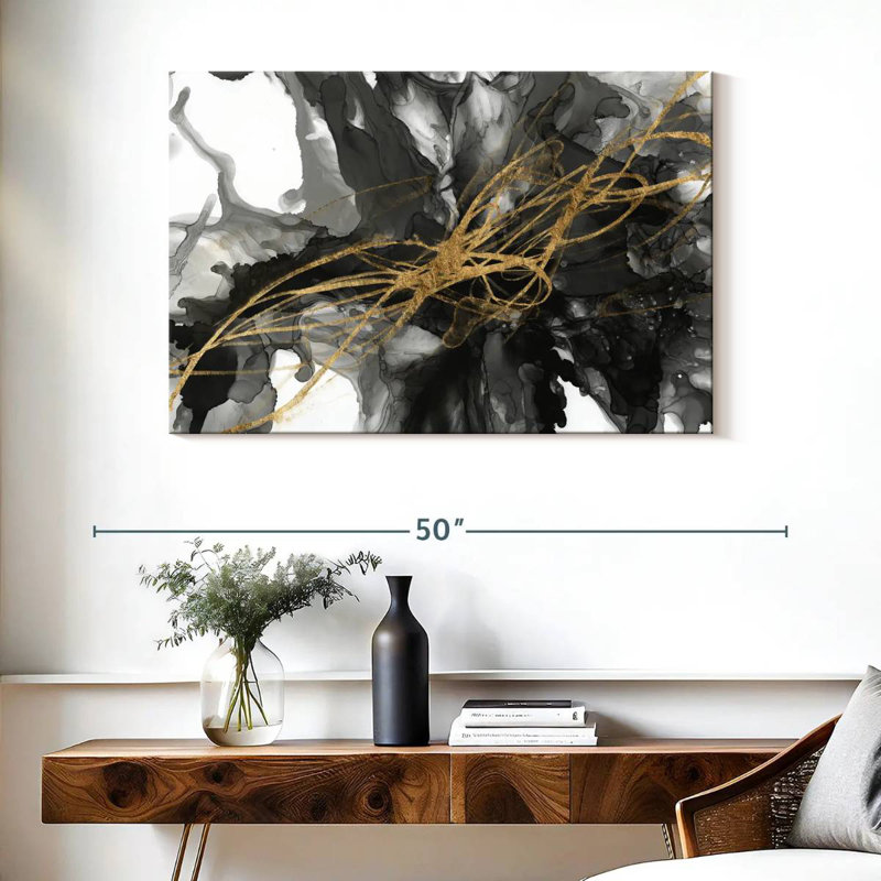 Avery Golden Vortex I, 26" H x 39" W