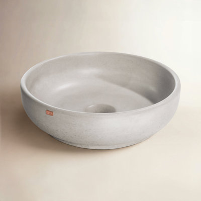 Fladd Round Concrete Vessel Sink