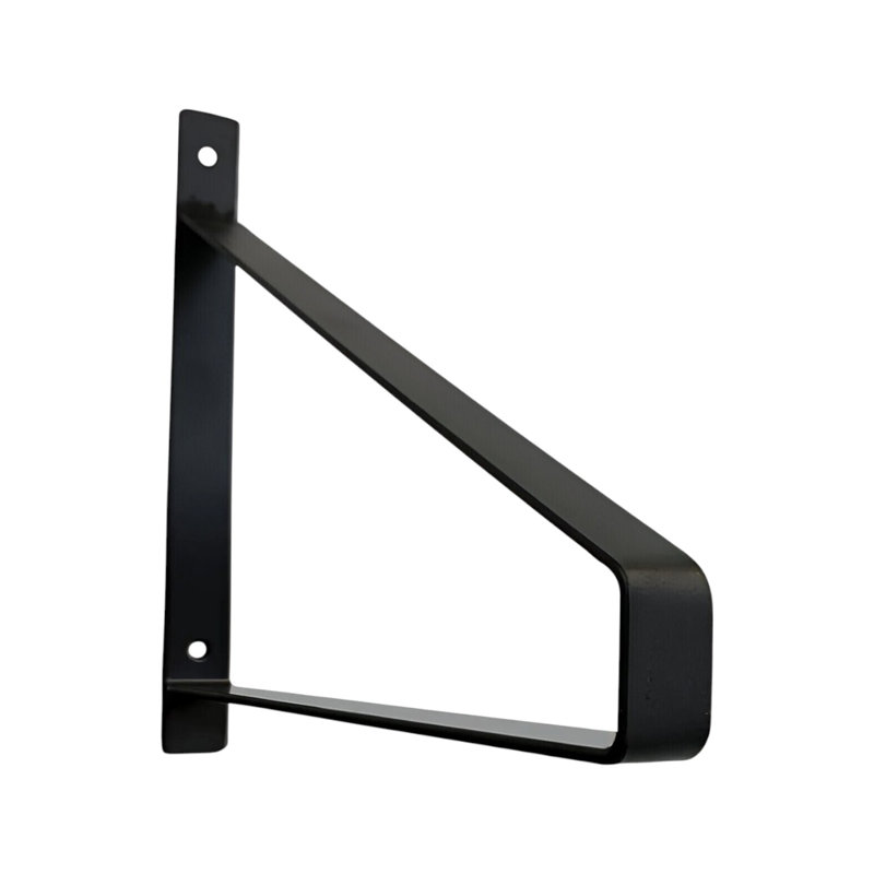 Ensemble de 8 tablettes murales en métal noir 8 po