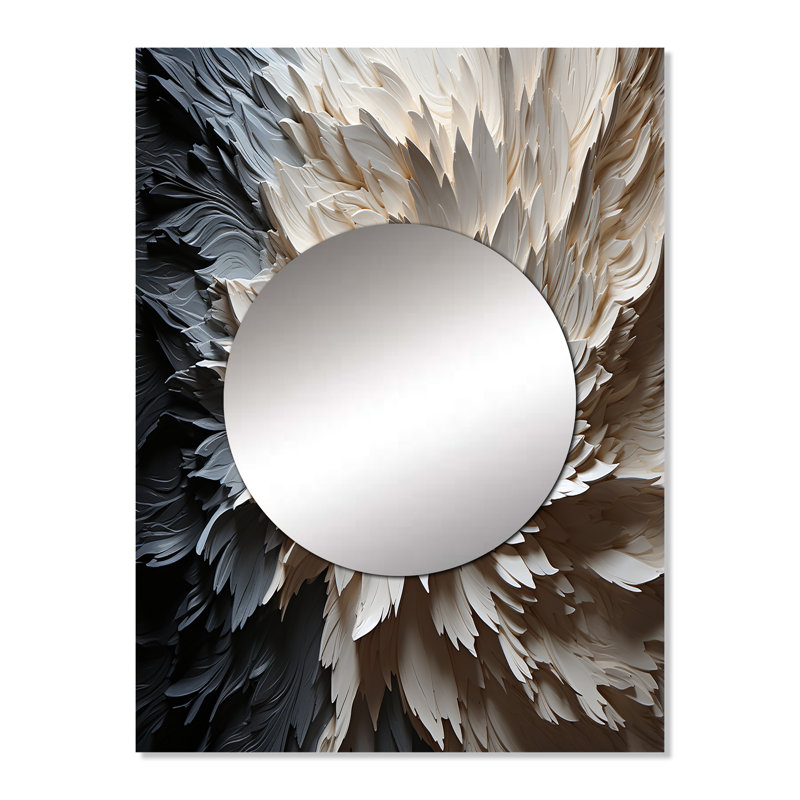 Deforge, minimalisme, beauté, sérénité, art I - miroir décoratif minimaliste, miroir mural moderne, impression sur métal