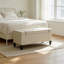 Banc de rangement moderne, banc de repose-pieds polyvalent, banc au design fonctionnel